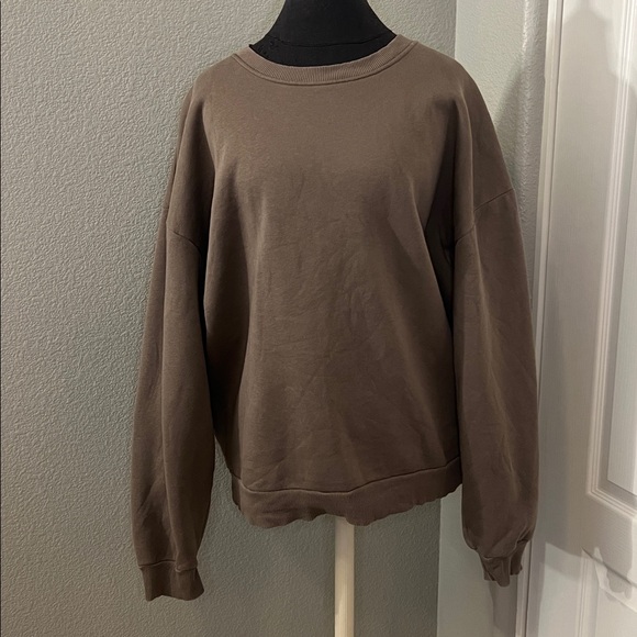 Nuuds Vintage Fleece Crewneck Cocoa Sweatshirt Oversized Size Large - Picture 3 of 10